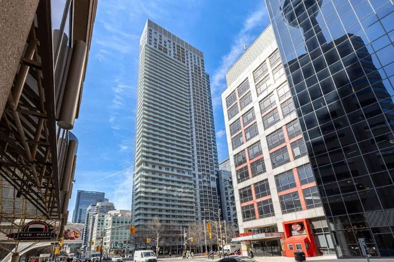 Lägenhet The Ellios Suites - In Downtown Toronto, Opposite CN Tower & Rogers Centre Kanada
